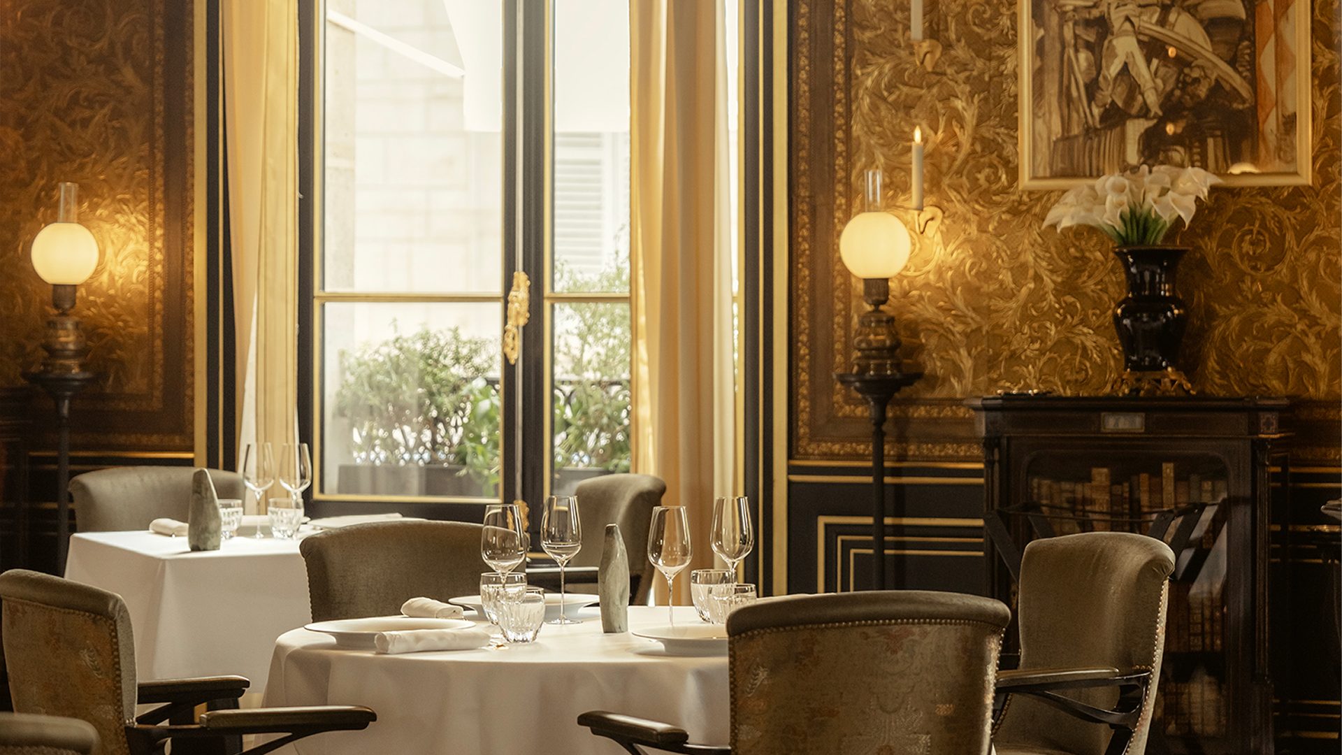 Table dressée au restaurant Le Gabriel